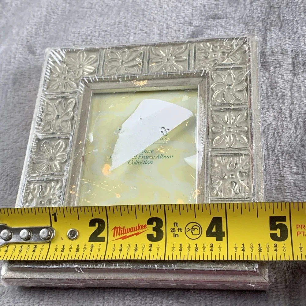 Towle Silversmiths Wooded Silver Leaf ?  Picture Frame Small Ornate Boho Frame